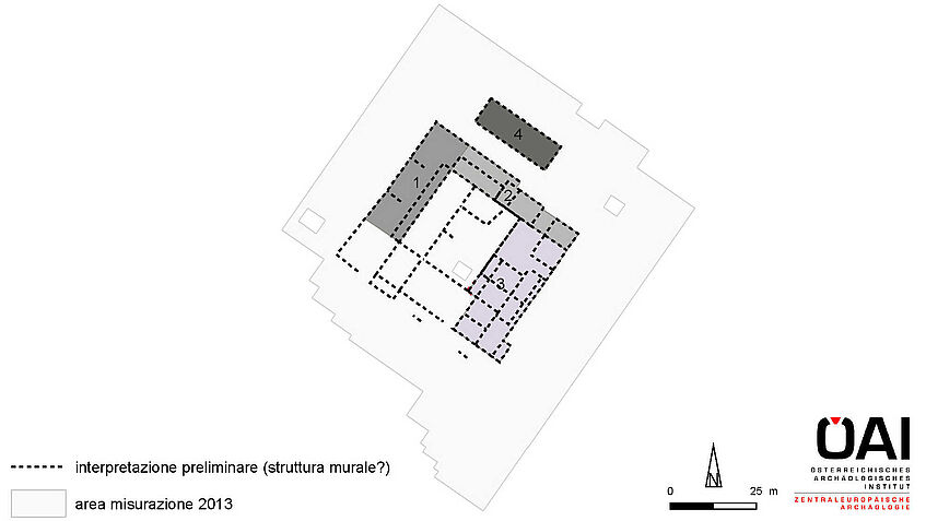 Abb. 13: vorläufige Interpretation der Daten: Strukturen-Komplex (ÖAI 2014)