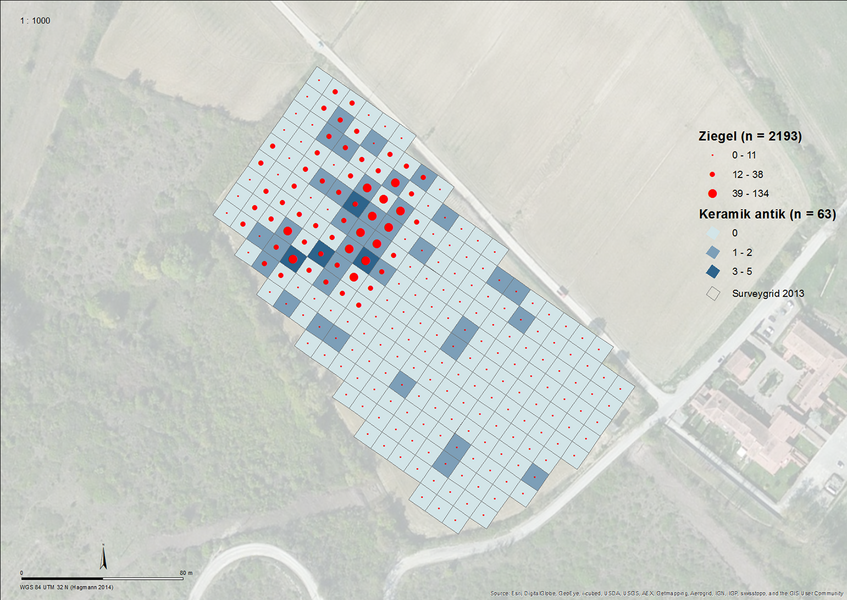 Abb. 11: Intensiver Rastersurvey 2013 (D. Hagmann | Esri 2014)